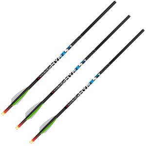 killer instinct lighted hypr lite 20-inch crossbow bolts (3-pack)