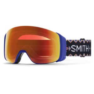 smith 4d mag low bridge fit snow goggle - ac | connor ryan | chromapop everyday red mirror + low light replacement lens