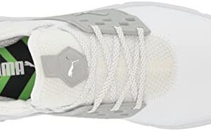 PUMA Men's Ignite Articulate Golf Shoe, White Silver/High-Rise, 10.5