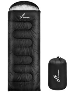 sleeping bags for adults, sportneer sleeping bag 3-4 season warm weather waterproof lightweight camping sleeping bag for camping backpacking hiking outdoor travel