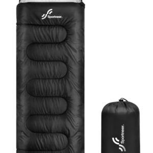 Sleeping Bags for Adults, Sportneer Sleeping Bag 3-4 Season Warm Weather Waterproof Lightweight Camping Sleeping Bag for Camping Backpacking Hiking Outdoor Travel