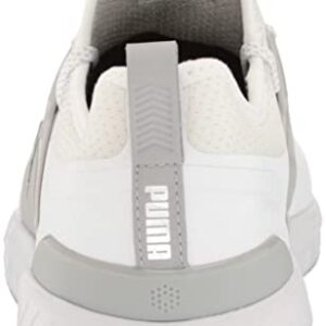 PUMA Men's Ignite Articulate Golf Shoe, White Silver/High-Rise, 10.5