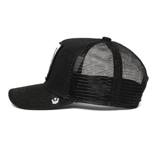 Goorin Bros. The Farm Unisex Original Adjustable Snapback Trucker Hat, Black The Panther, One Size