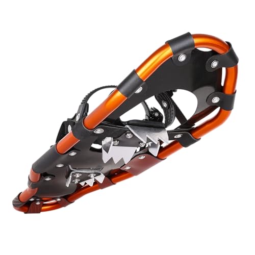 Lightweight Aluminum Frame Snowshoes with Dual Ratchet Bindings, Nylon Heel Strap, HDPE Decking, Includes Heavy Duty Carry Bag, Available in Adult and Kids Sizes