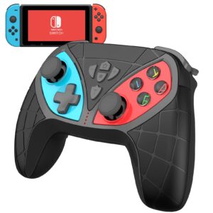 switch controllers, wireless controller for nintendo switch/lite/oled controller with a mouse touch feeling on back buttons, extra switch pro controller with wake-up,programmable, turbo function (black)