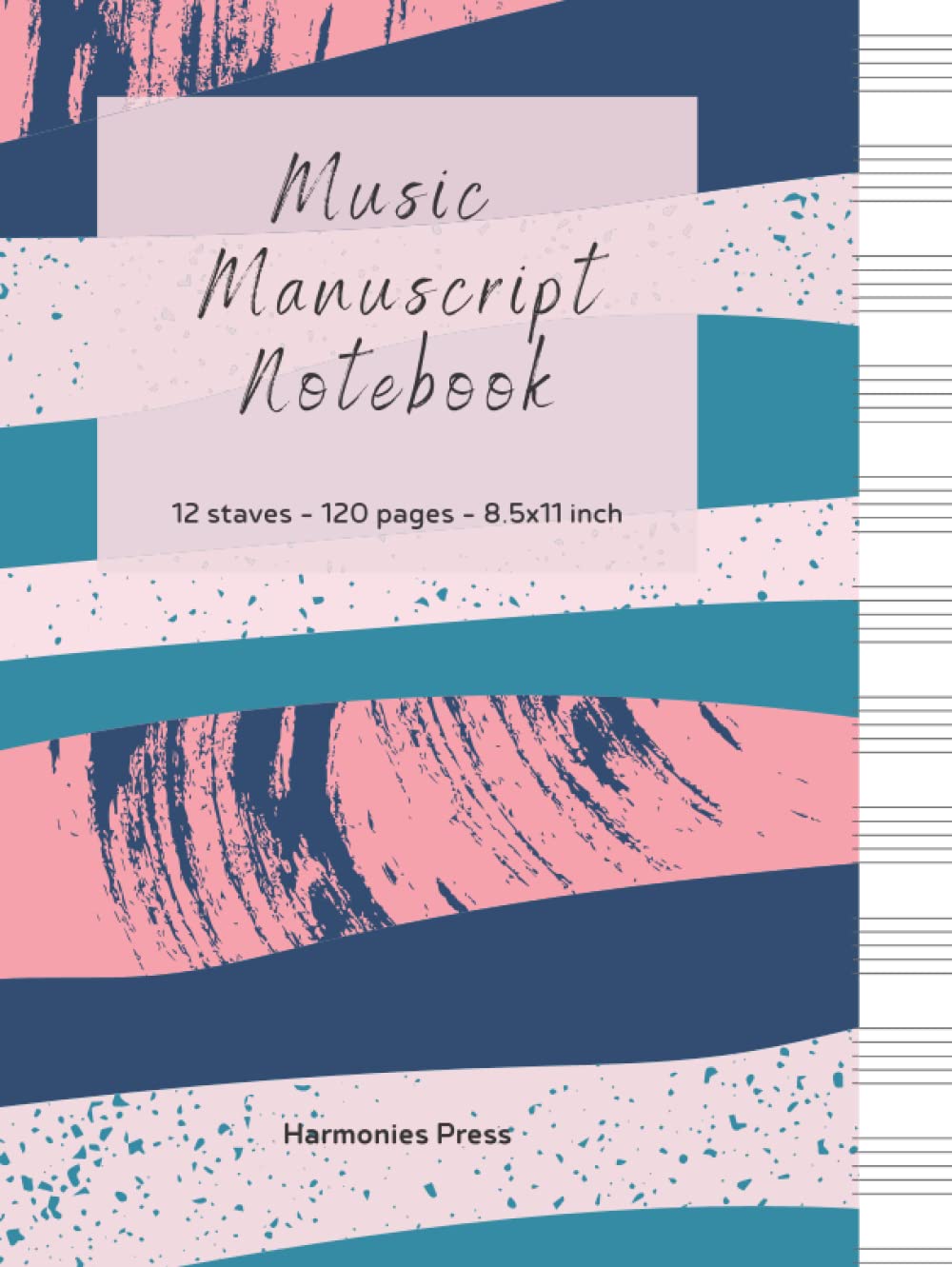 Music Manuscript Notebook – 12 staves: Composition Notebook For Kids |Manuscript Paper With 12 Staves For Beginners and Intermediate |Gift For Musical ... Musician, Music Producer, writer supplies|