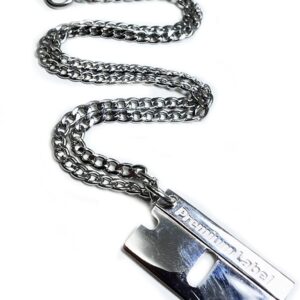 Premium Label - Bad Habits - Luxury Razor Blade Silver Charm .925 Plata Punk, Gothic, Streetwear, Dog Tag, Curb Grunge Chain - Made in JAPAN