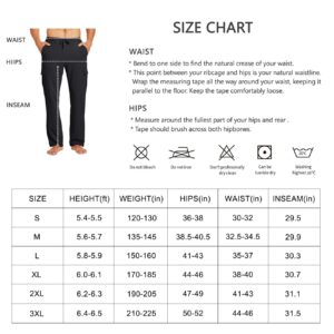 Willit Men's Cotton Yoga Sweatpants Athletic Lounge Pants Cargo Open Bottom Joggers Straight Leg Casual with Pockets Coffee XL