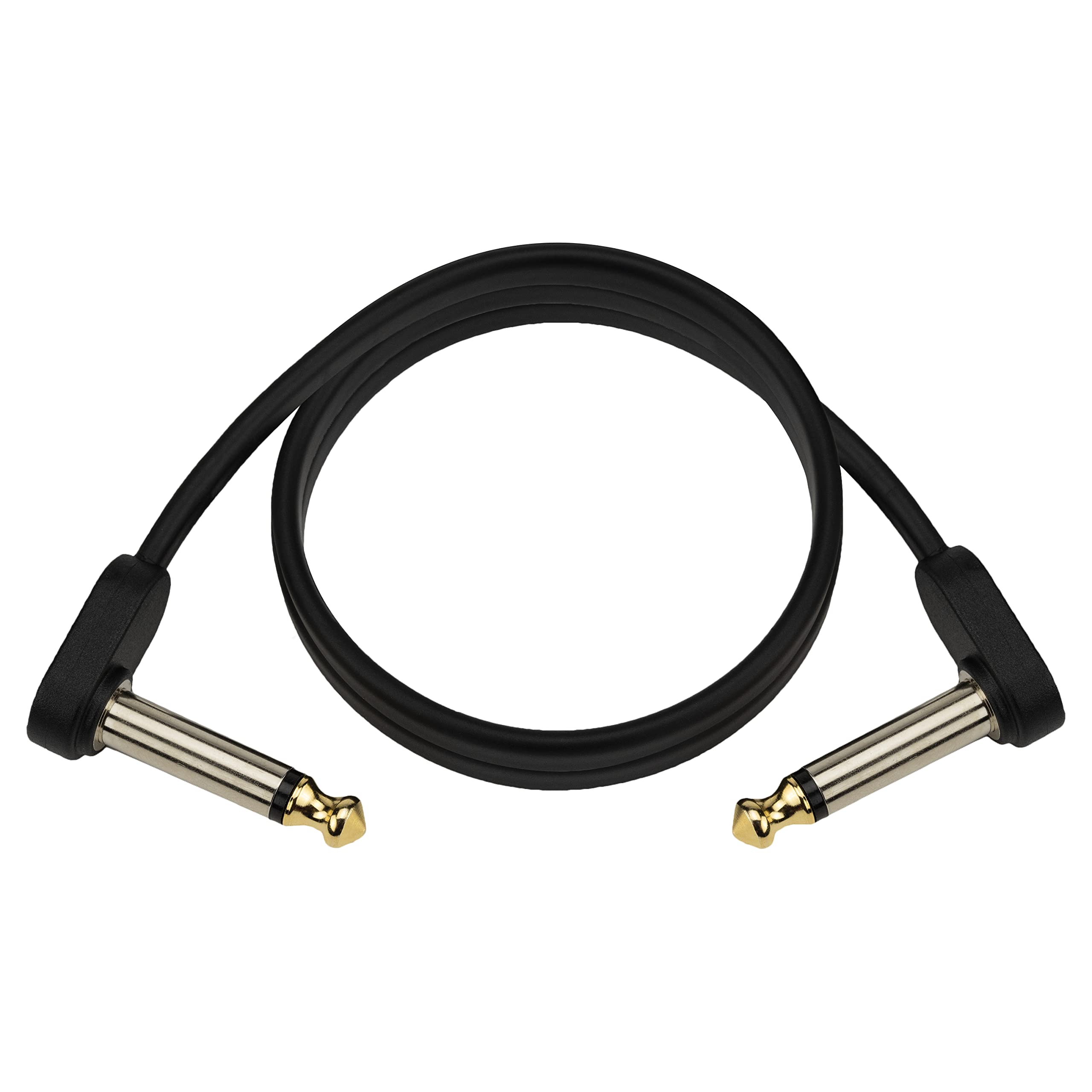 D'Addario Accessories Instrument Cable, Flat-Right Angle, 2 in (PW-FPRR-02)