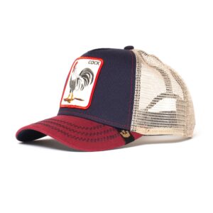 Goorin Bros. The Farm Adjustable Snapback Mesh Trucker Hat, Navy (The Cock), One Size