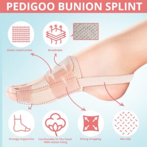 PEDIGOO Bunion Corrector for Women and Men, Slip Proofing Version Bunion Toe Separator, Orthopedic Bunion Splint for Big Toe Pain Relief and Toe Straightening