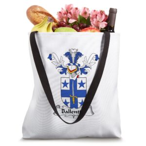 Ballentine Coat of Arms - Family Crest Tote Bag