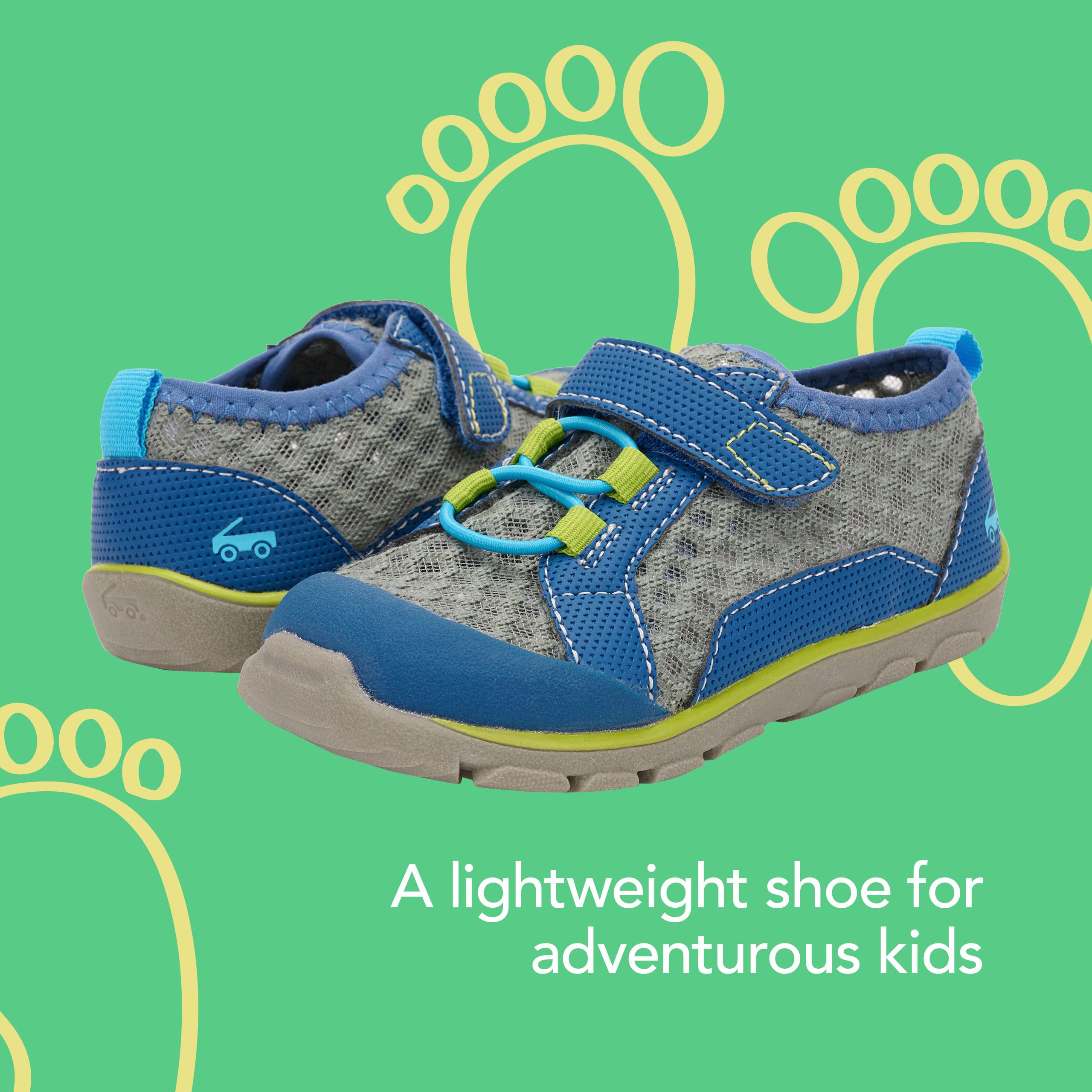 See Kai Run - Anker Water-Friendly Active Shoe for Little Kids, Gray/Multi, Little Kid 11