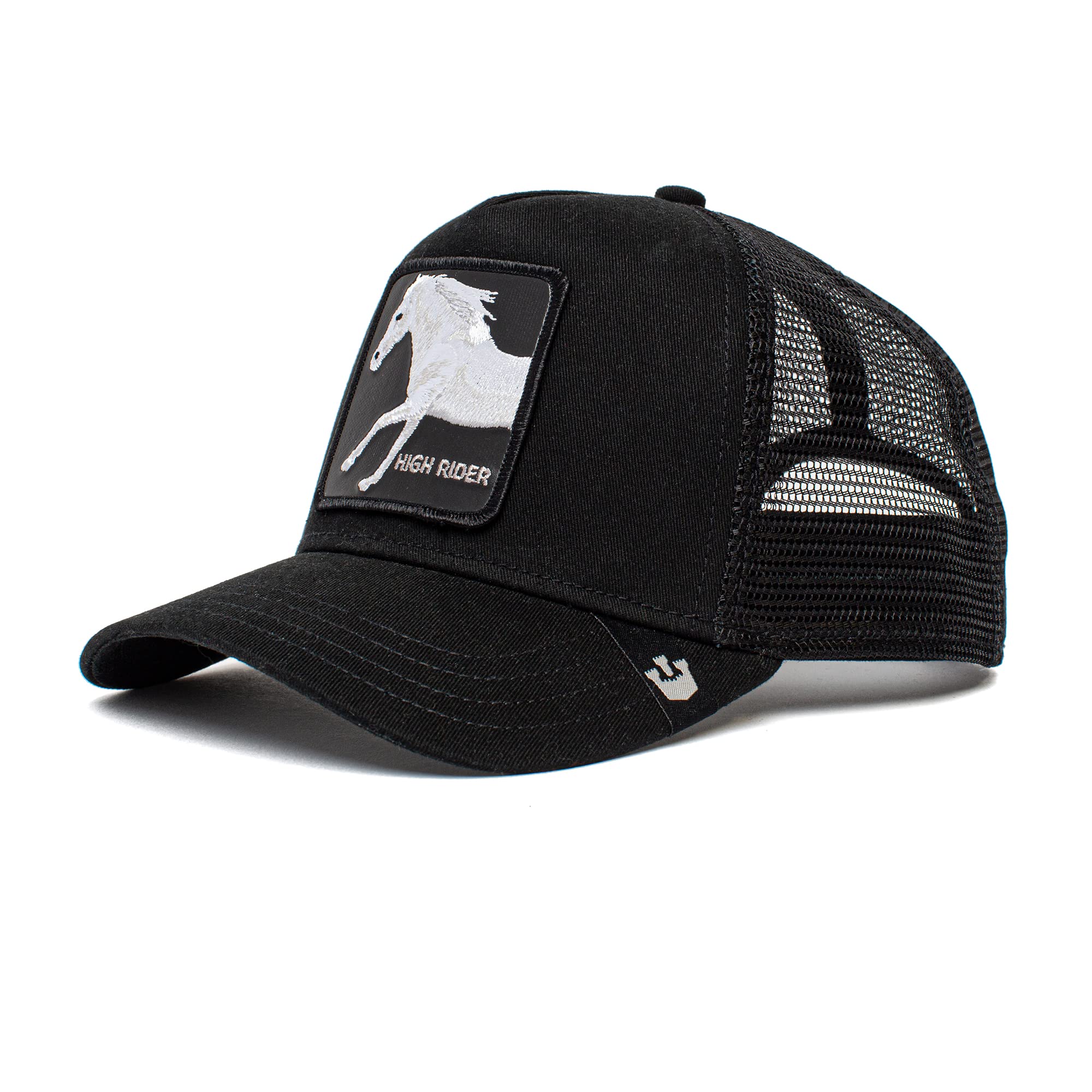 Goorin Bros. The Farm Unisex Baseball Trucker Hat, Black (Ride High), One Size