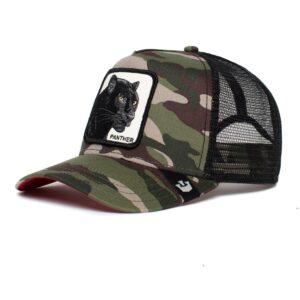 goorin bros. the farm unisex original adjustable snapback trucker hat, camouflage (the panther), one size