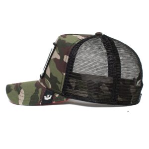 Goorin Bros. The Farm Unisex Original Adjustable Snapback Trucker Hat, Camouflage (The Panther), One Size