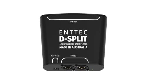 Enttec D-Split 70578 DMX 4 Port Isolated Splitter / Isolator (3/5-Pin)