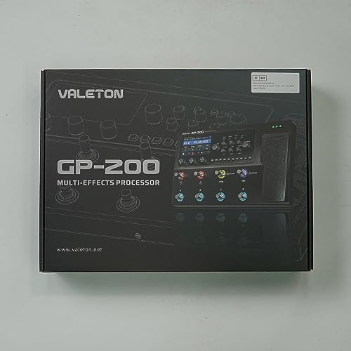 VALETON GP-200 Multi-Effects Guitar/Bass Pedal with Expression, FX Loop, MIDI, Amp Modeling, IR Cab Simulation, Stereo, USB Interface