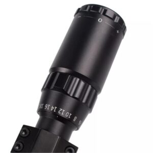 MYMY Premium Quality, 6 24x50mm AOL Scope W Front AO Adjustment. Red/Green mil dot Reticle with Black