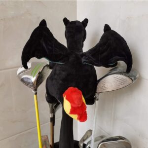 SJJSHH Golf Headcover,Flying Dragon Headcovers Creative Golf Club Head Cover for Golf Lovers black