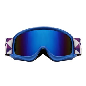 dijiamu ski goggles anti-glare children snow sports skiing eyewear kids winter windproof uv400 ski glasses boys & girls anti-fog snowboard goggles snowboard goggles (color : blue)