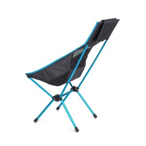 Helinox Sunset Chair Lightweight, High-Back, Compact, Collapsible Camping Chair, Black, with Pockets