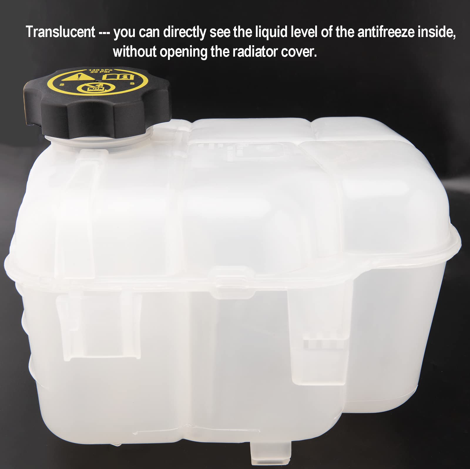 Coolant Reservoir Expansion Recovery Tank with Cap Compatible with Chevrolet Cruze 2011-2016 Orlando 2012-2014 Buick Verano 2012-2017 Cascada, Replace 603-383 Coolant Overflow Recovery Reservoir Tank