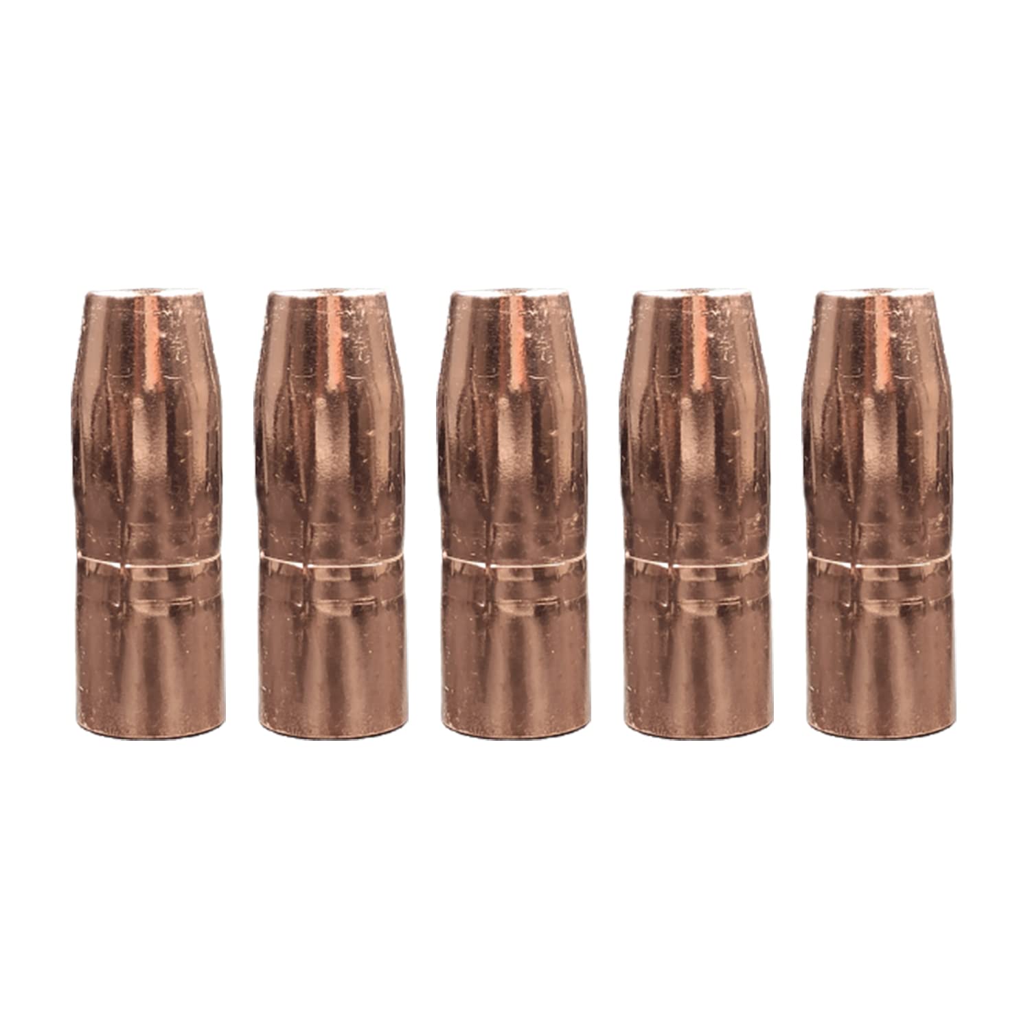 5-pk NS-M1200C 1/2" Flush Nozzles AccuLock MDX for Miller MDX-100 MIG Welding Gun