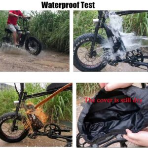 PANDA CYCLE Ebike Battery Case Bicycle Battery Protector Bag Anti Mud Cover Waterproof Dustproof Wear Resistant Frame Bag for Hailong Shark Dolphin Batteries