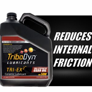 TriboDyn TRI-EX2 Full Synthetic 50W Gear Oil with Ceramic Coating (1 Gallon)