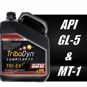 TriboDyn TRI-EX2 Full Synthetic 50W Gear Oil with Ceramic Coating (1 Gallon)