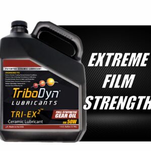 TriboDyn TRI-EX2 Full Synthetic 50W Gear Oil with Ceramic Coating (1 Gallon)