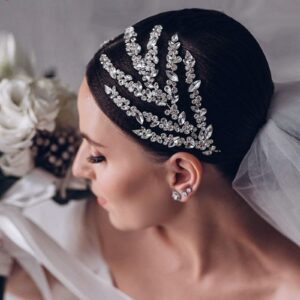 ULAPAN Wedding Headbands Bridal Headpieces Rhinestone Accessories Bride Bridesmaid Women Handmade