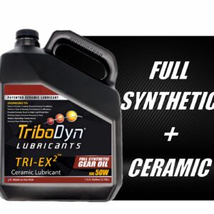 TriboDyn TRI-EX2 Full Synthetic 50W Gear Oil with Ceramic Coating (1 Gallon)