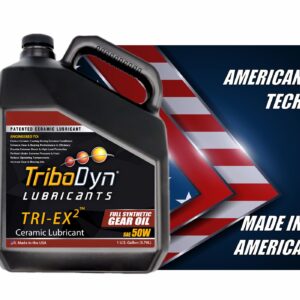 TriboDyn TRI-EX2 Full Synthetic 50W Gear Oil with Ceramic Coating (1 Gallon)