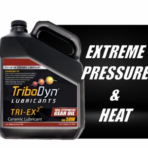 TriboDyn TRI-EX2 Full Synthetic 50W Gear Oil with Ceramic Coating (1 Gallon)