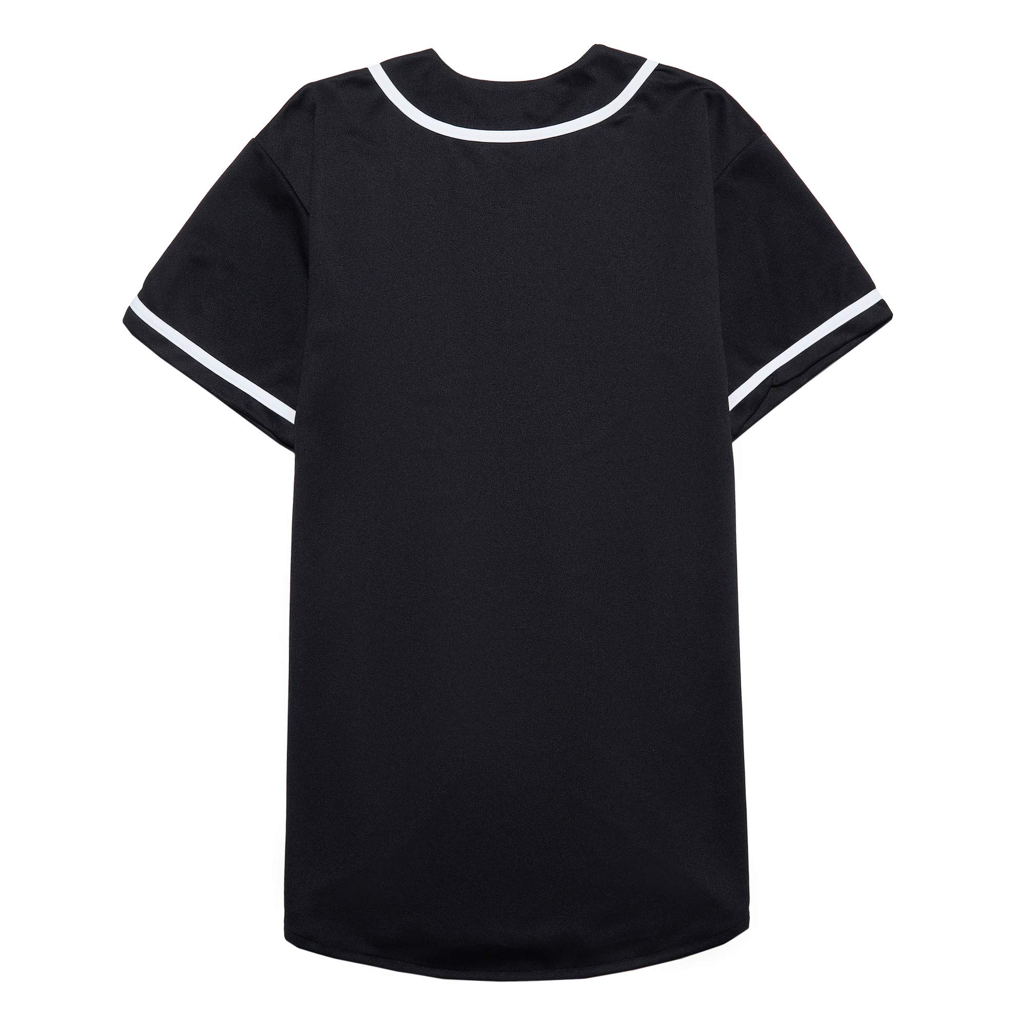 EALER BJ80 Series Mens Baseball Jersey Black M