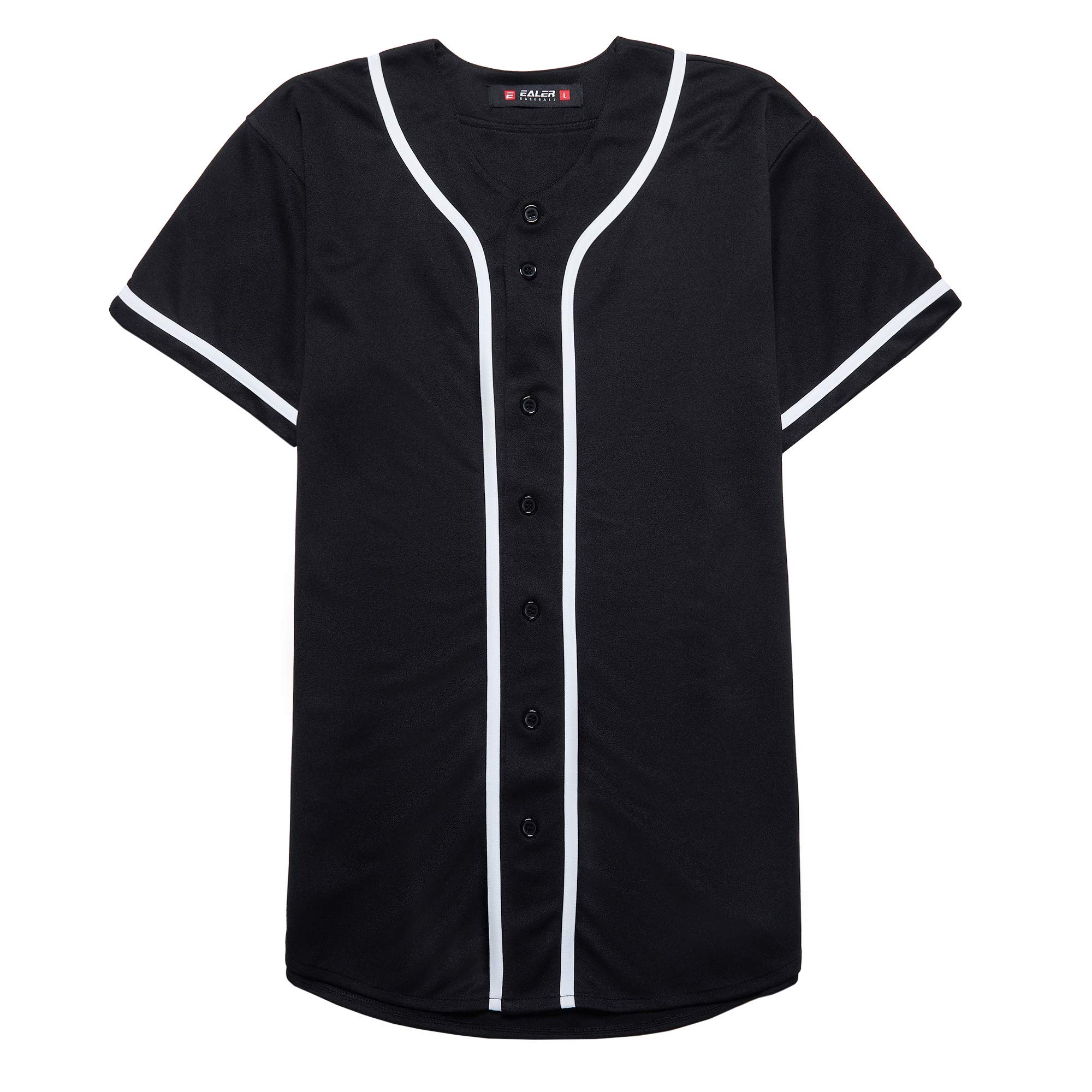 EALER BJ80 Series Mens Baseball Jersey Black M