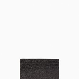 Kate Spade New York Shimmy Glitter Boxed Small Faux Leather Cardholder (Black)