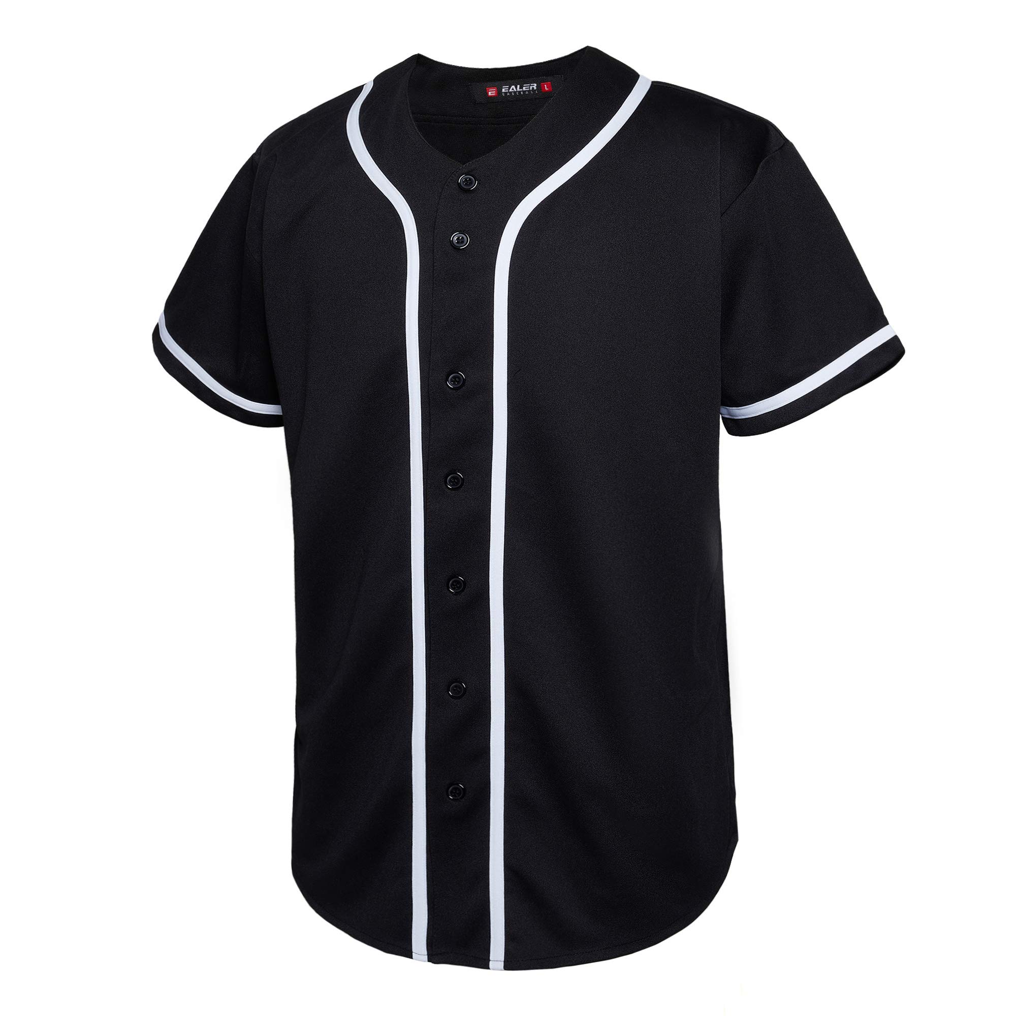 EALER BJ80 Series Mens Baseball Jersey Black M