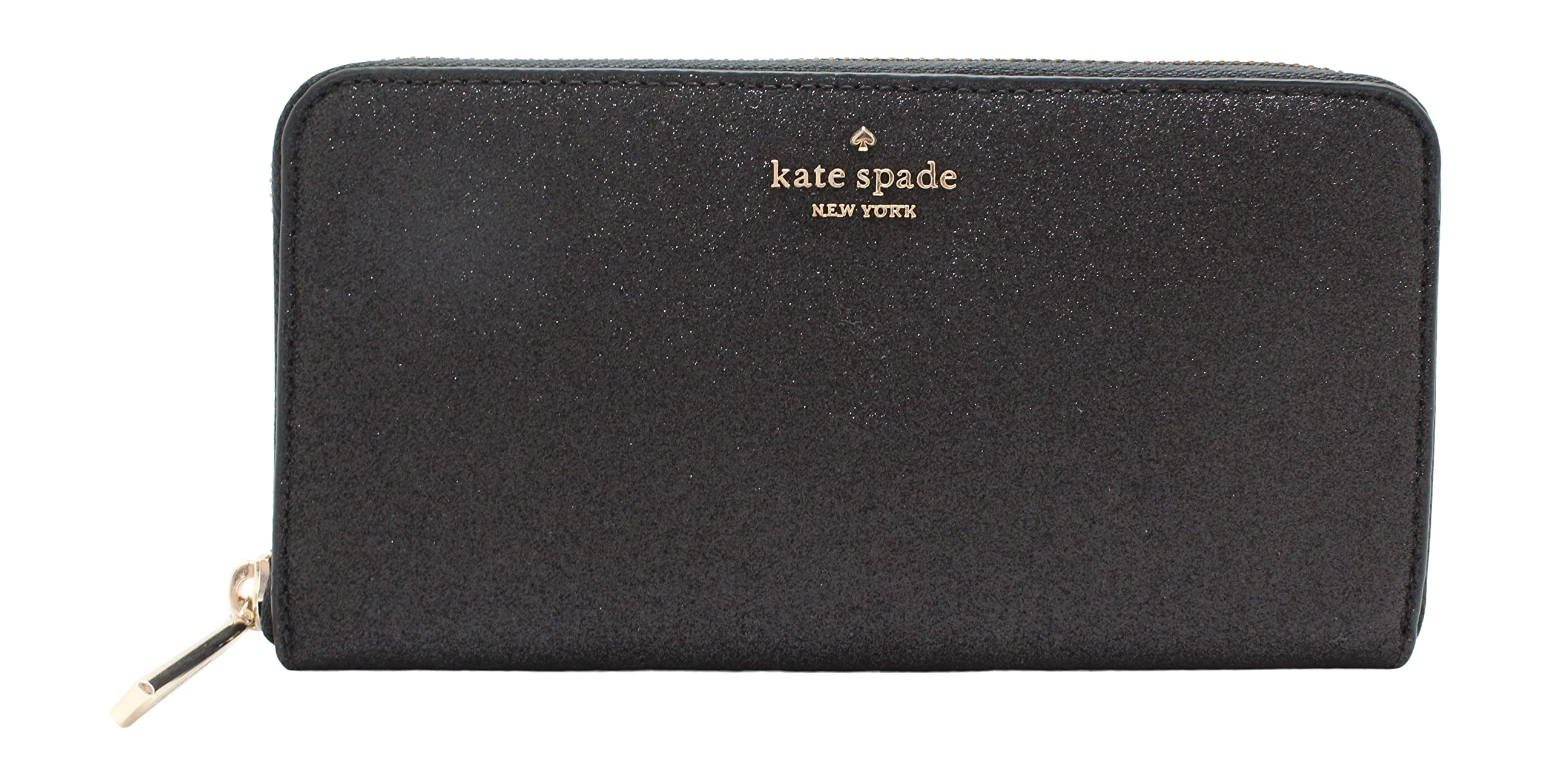 Kate Spade New York Shimmy Glitter Boxed Large Continental Wallet Black