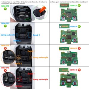 eXtremeRate Black Real Metal Buttons (RMB) Version Rise 2.0 Remap Kit for PS5 Controller BDM-010 020 Black Rubberized Grip Back Shell, Upgraded Programable Back Buttons Attachment for PS5 Controller