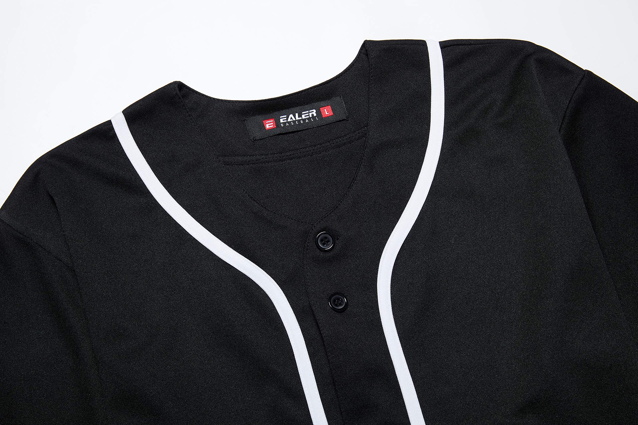 EALER BJ80 Series Mens Baseball Jersey Black M