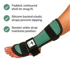 Achilles Tendon RUPTURE Night Splint, ONLY for COMPLETE Achilles tear - BEFORE PURCHASE: 1. Select SIZE & SIDE 2. Check with MEDICAL PROFESSIONAL (Small, Left)