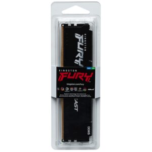 Kingston Technology Kingston Fury Beast 16GB 5600MHz DDR5 CL40 DIMM Single Module Desktop Memory KF556C40BB-16 Black