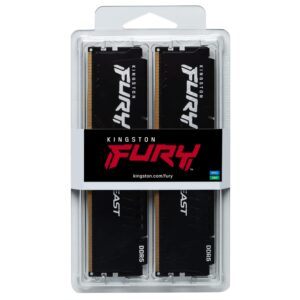 Kingston Fury Beast 32GB (2x16GB) 5600MT/s DDR5 CL40 DIMM (Kit of 2) Desktop Memory KF556C40BBK2-32