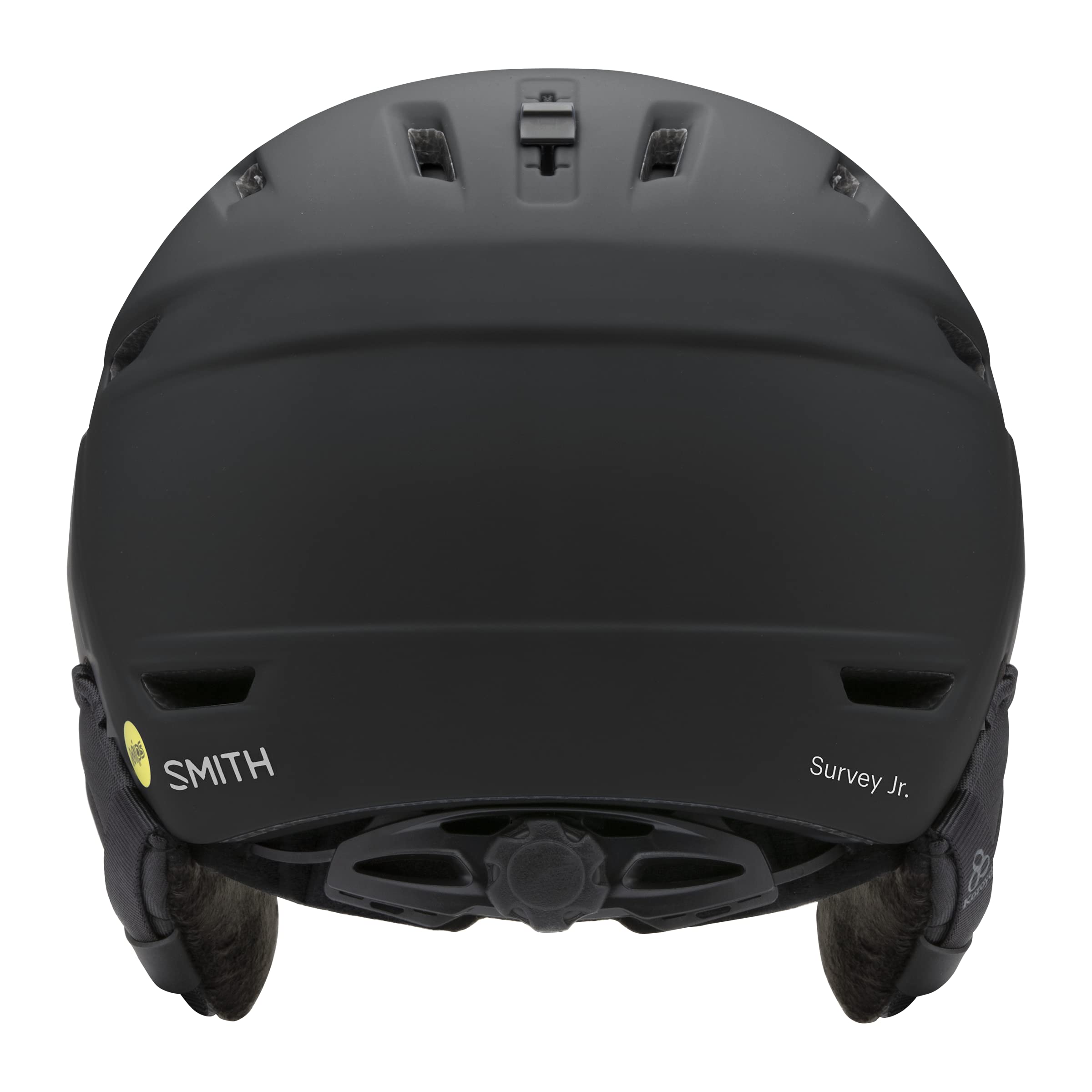 SMITH Youth Survey Jr. MIPS Snowboard Helmet with Built in Goggle (Matte Black (Green Mirror), Small/Medium)