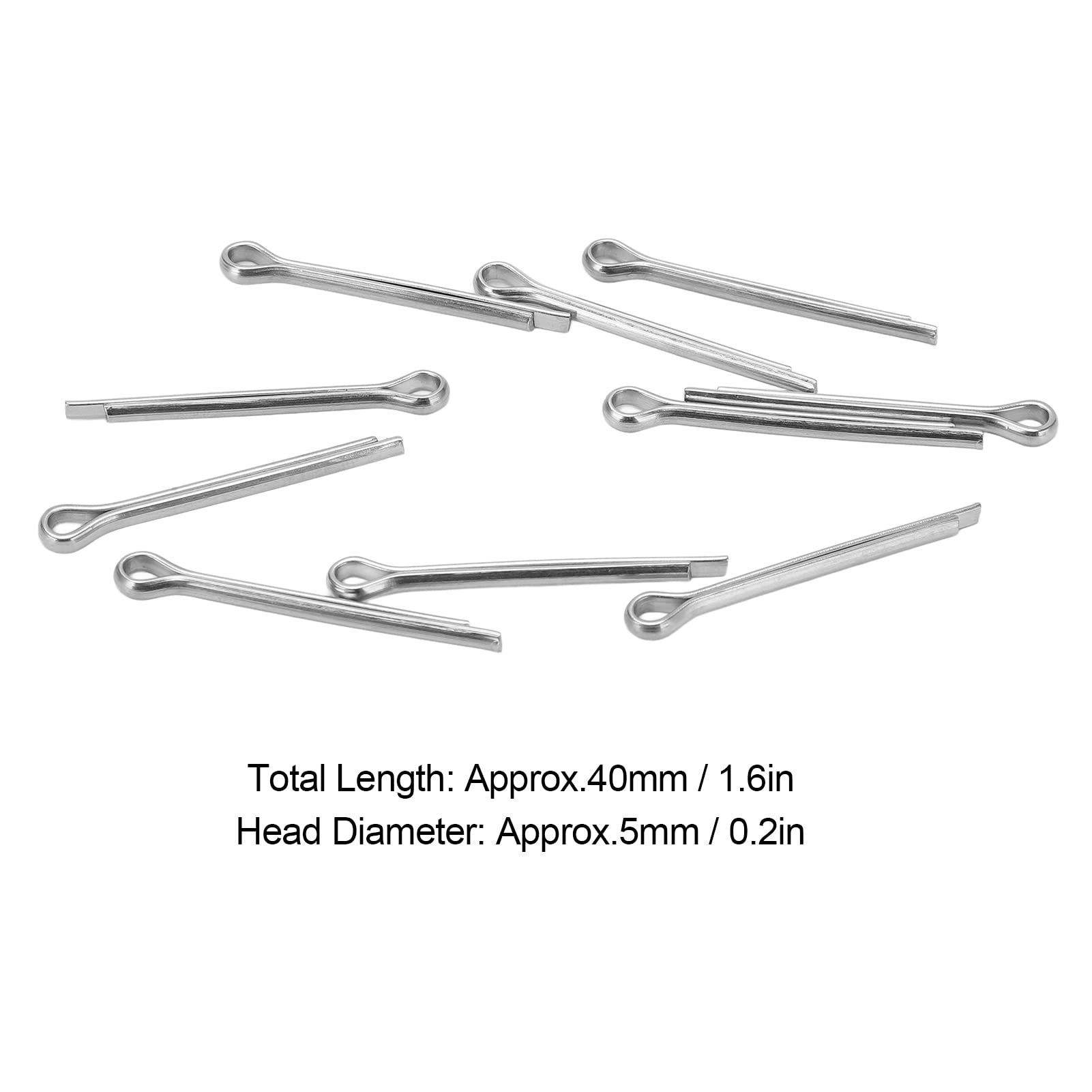 10pcs Disc Brake Pads Lock Pins, Stainless Steel Safety Pin Accessories