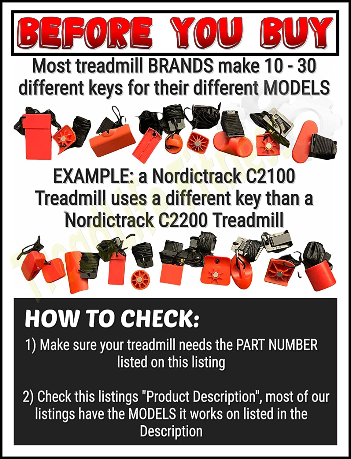 Treadmill Safety Stick Key - Compatible with TrimLine Treadmills