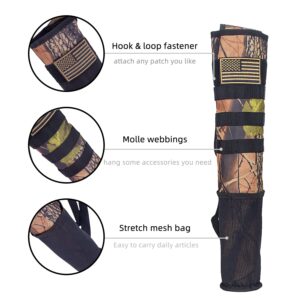 RZAHUAHU Archery Arrow Quiver for Arrows Holder Adjustable Hip and Back Bow Hunting and Target Practicing Accessories with Molle Tactical System for Kids and Adults Shooting Storage Arrow Bags